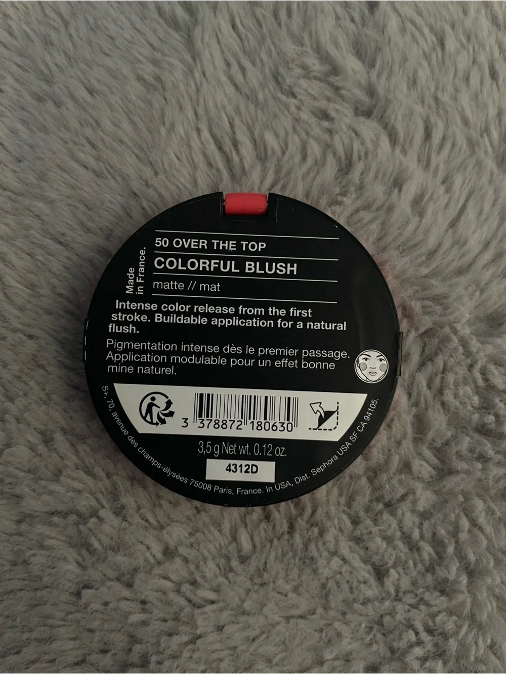 Sephora Colorful Blush - Over The Top Red Matte